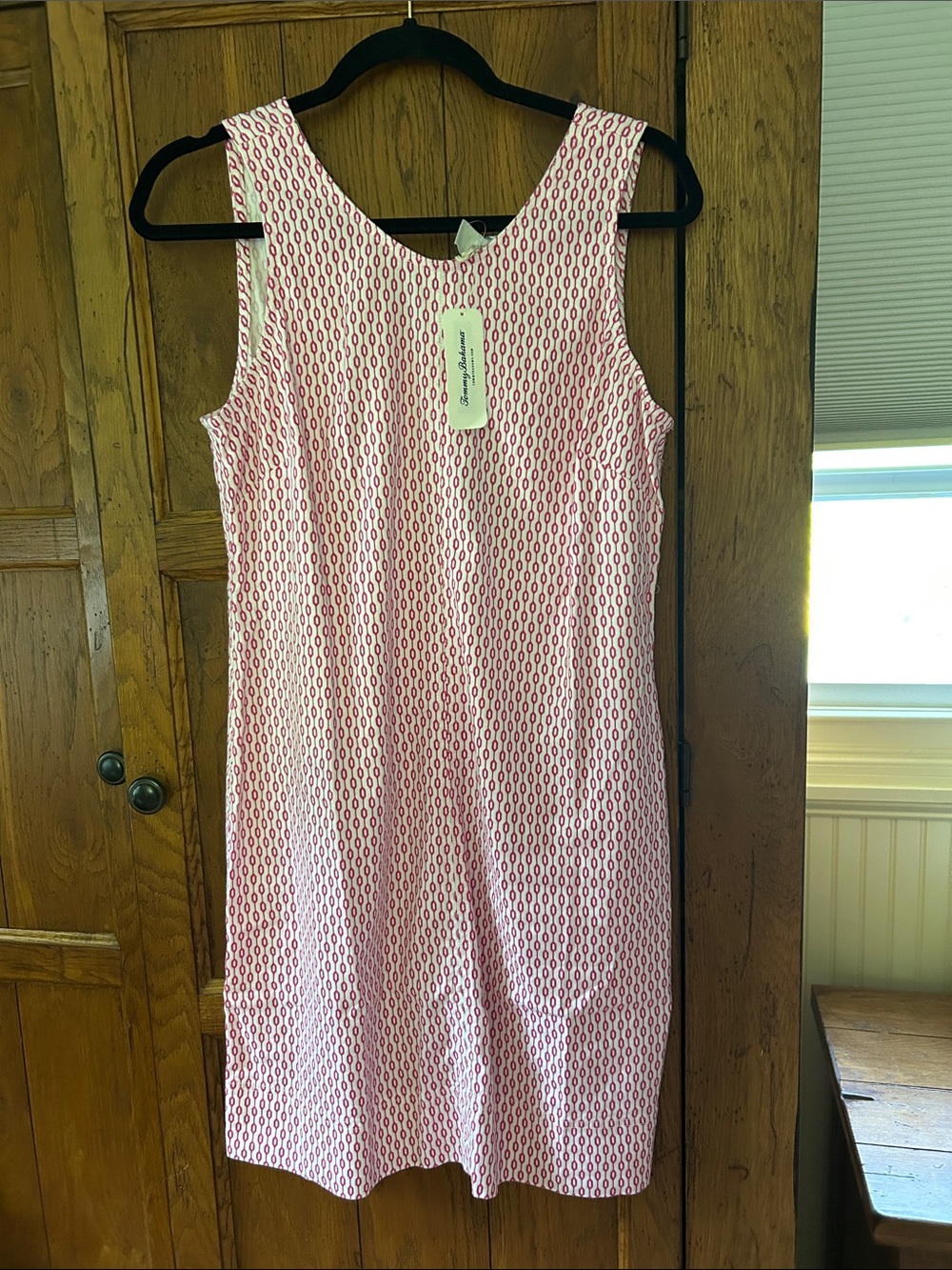 Tommy Bahama Pink & White Sleeveless Patterned Dress BNWT